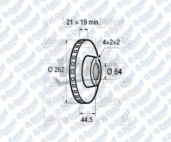 VALEO 186438 On Fren Disk Aynasi Havali 262 Mm (Rover Honda) 200 400 (96-) Civic 1.5 1.5i 1.6i 1.6 Vtec 1.6 Vti (90-)Crx 1.6 16v Vtec (90-91)  ####